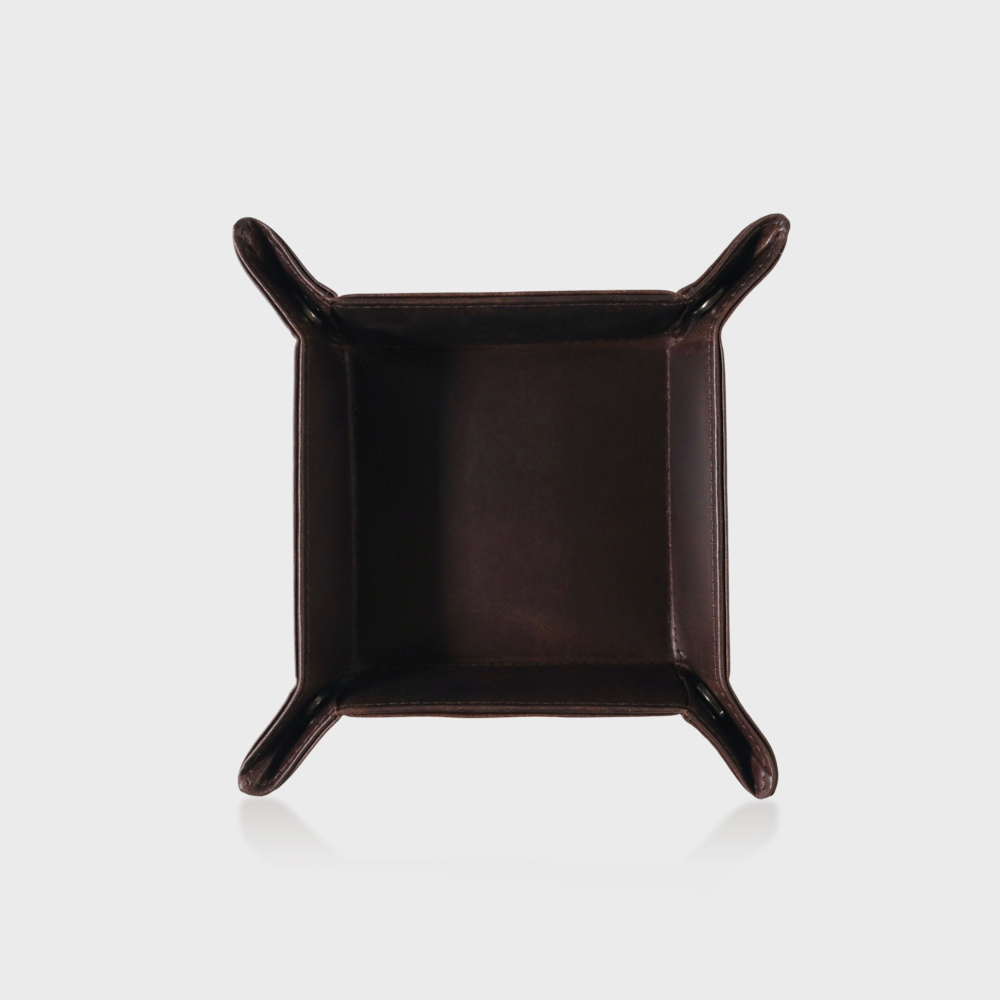 Desk Tidy/Coin Tray/Jewellery Holder - Brown