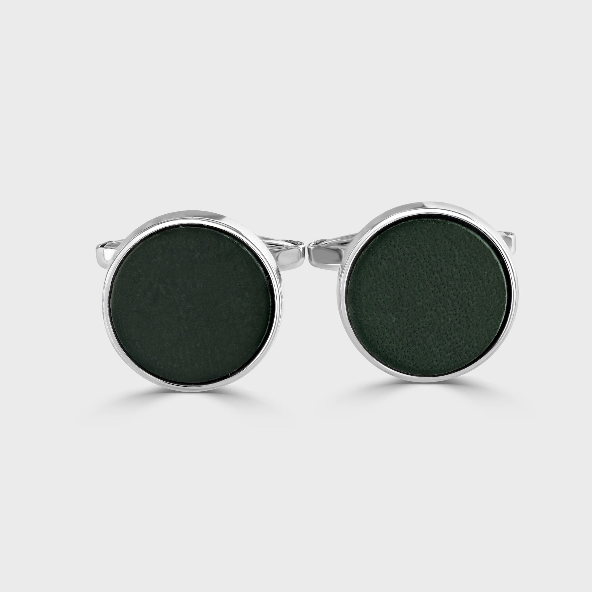 Leather Inlay Cufflinks
