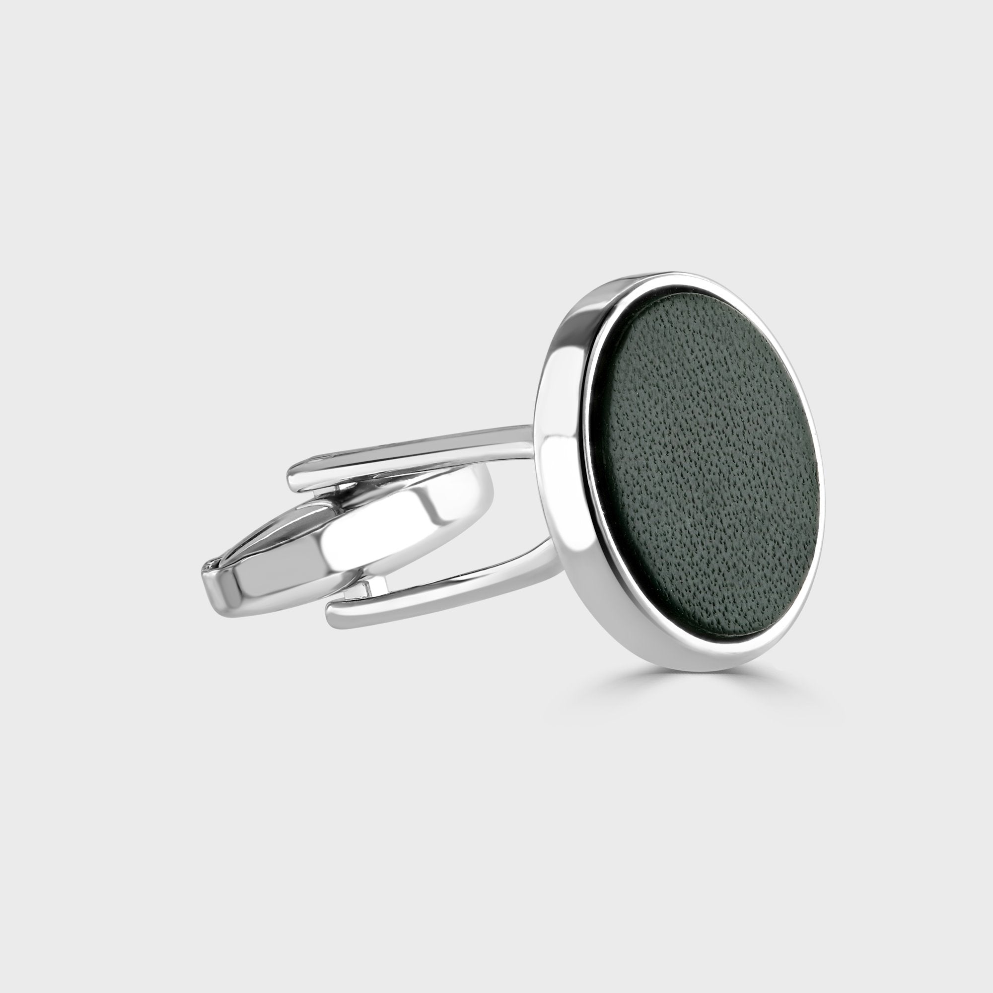 Leather Inlay Cufflinks