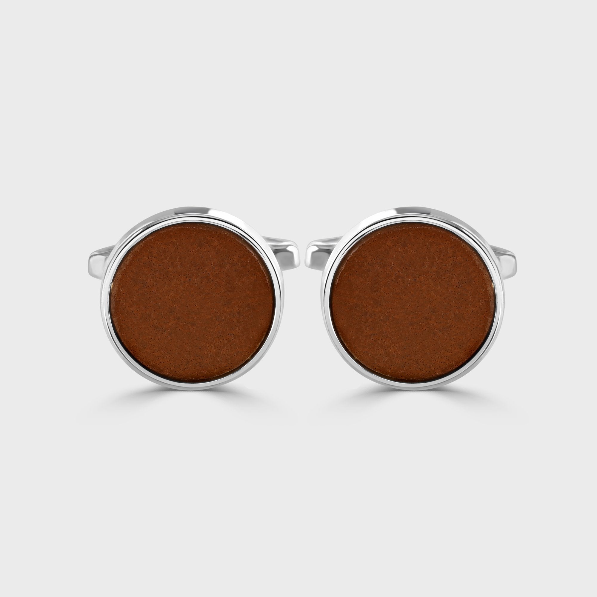 Leather Inlay Cufflinks