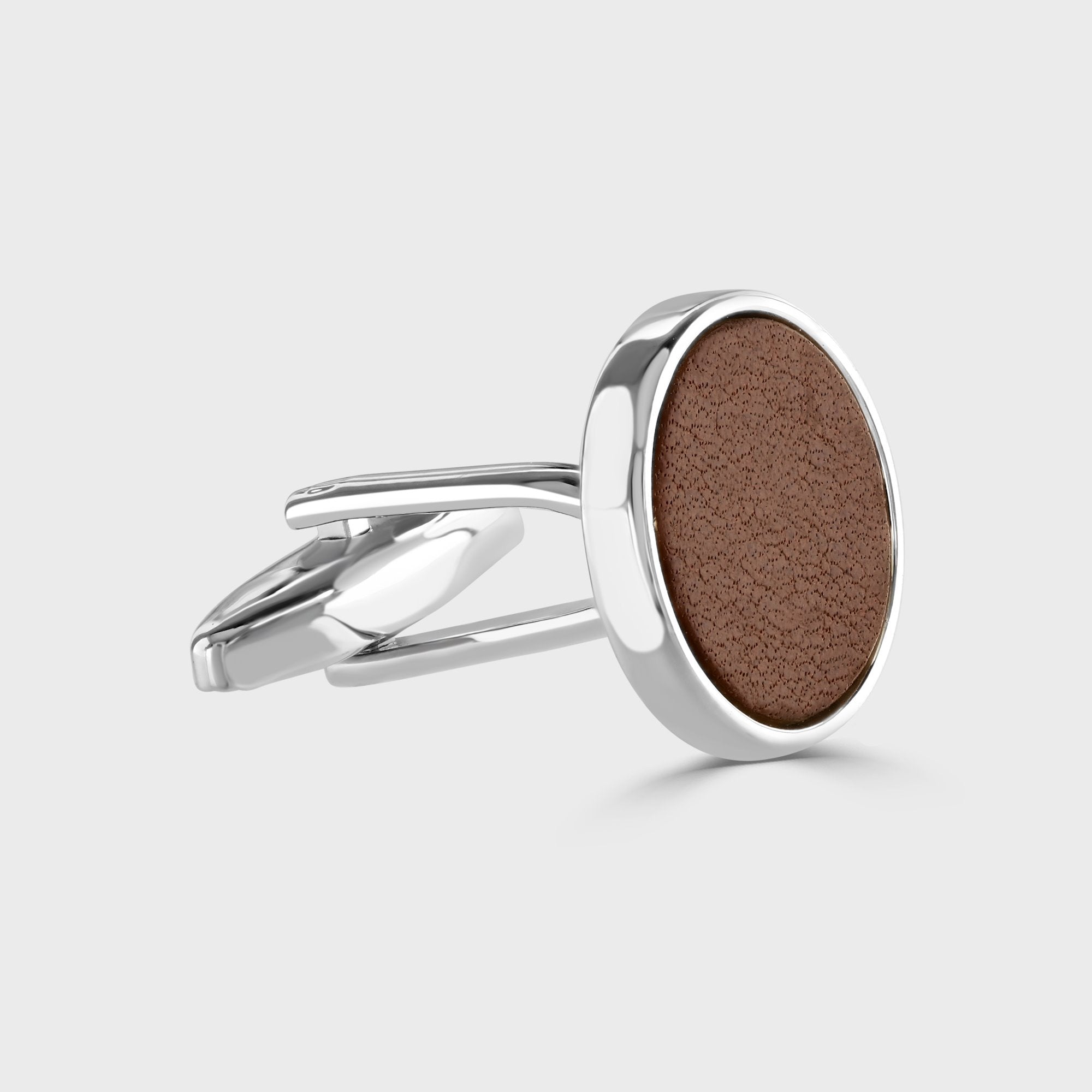 Leather Inlay Cufflinks