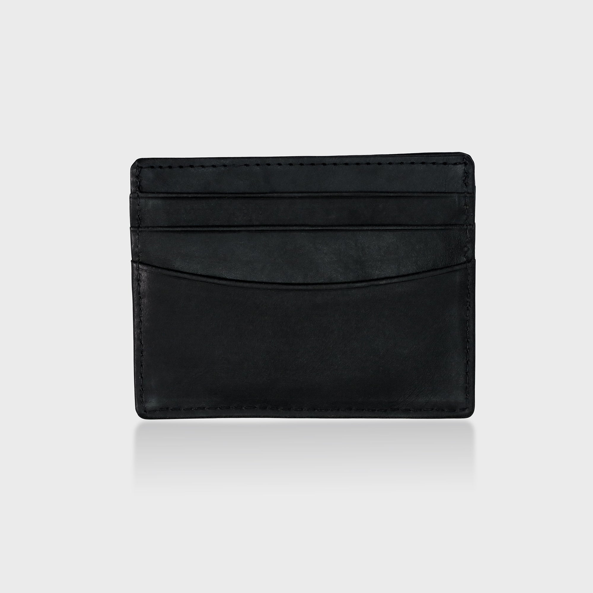 Vinatge Leather Card Holder - Black