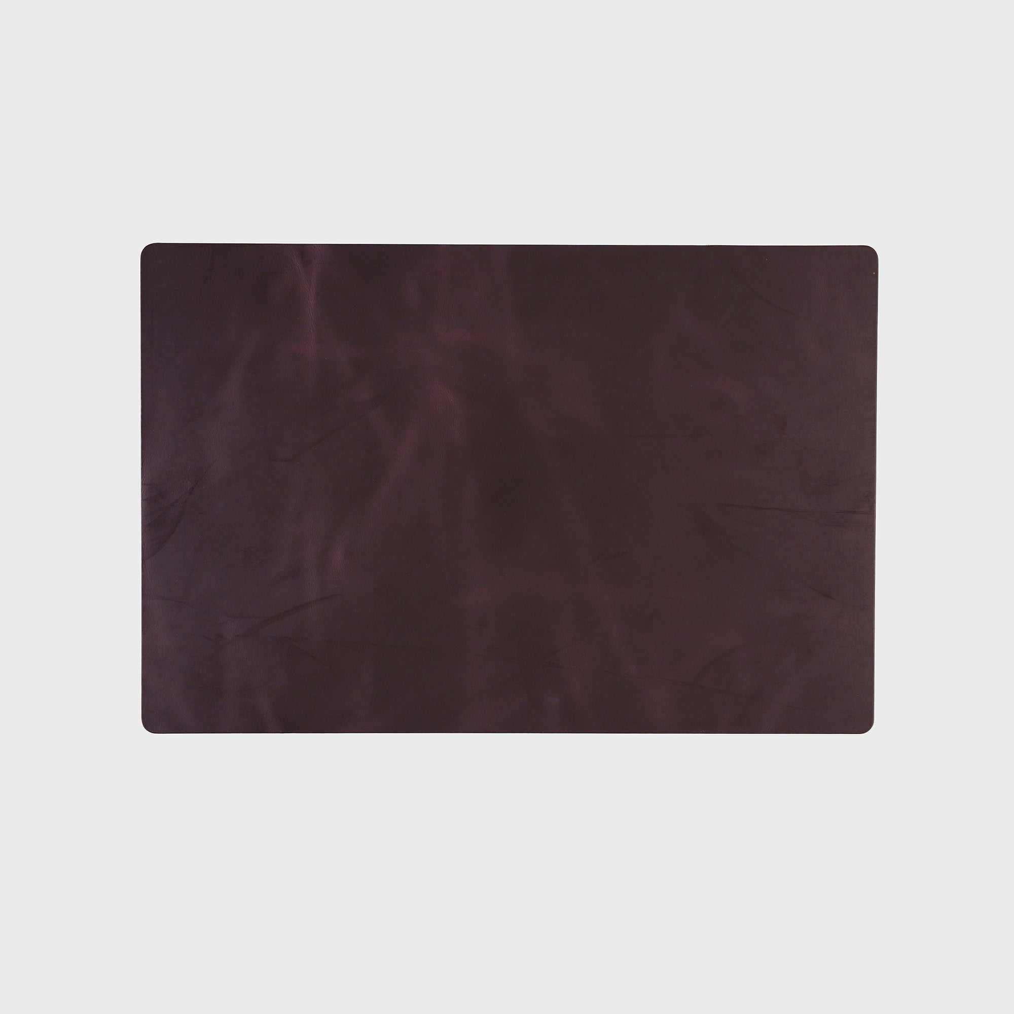 Leather Desk Mat - Burgundy