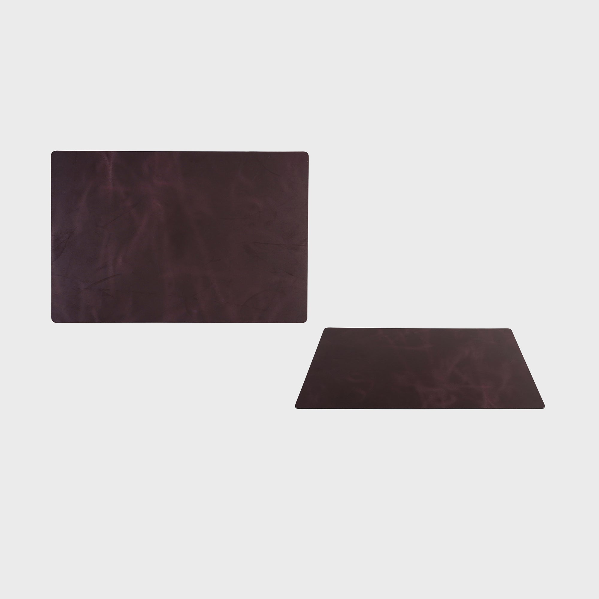 Leather Desk Mat - Burgundy