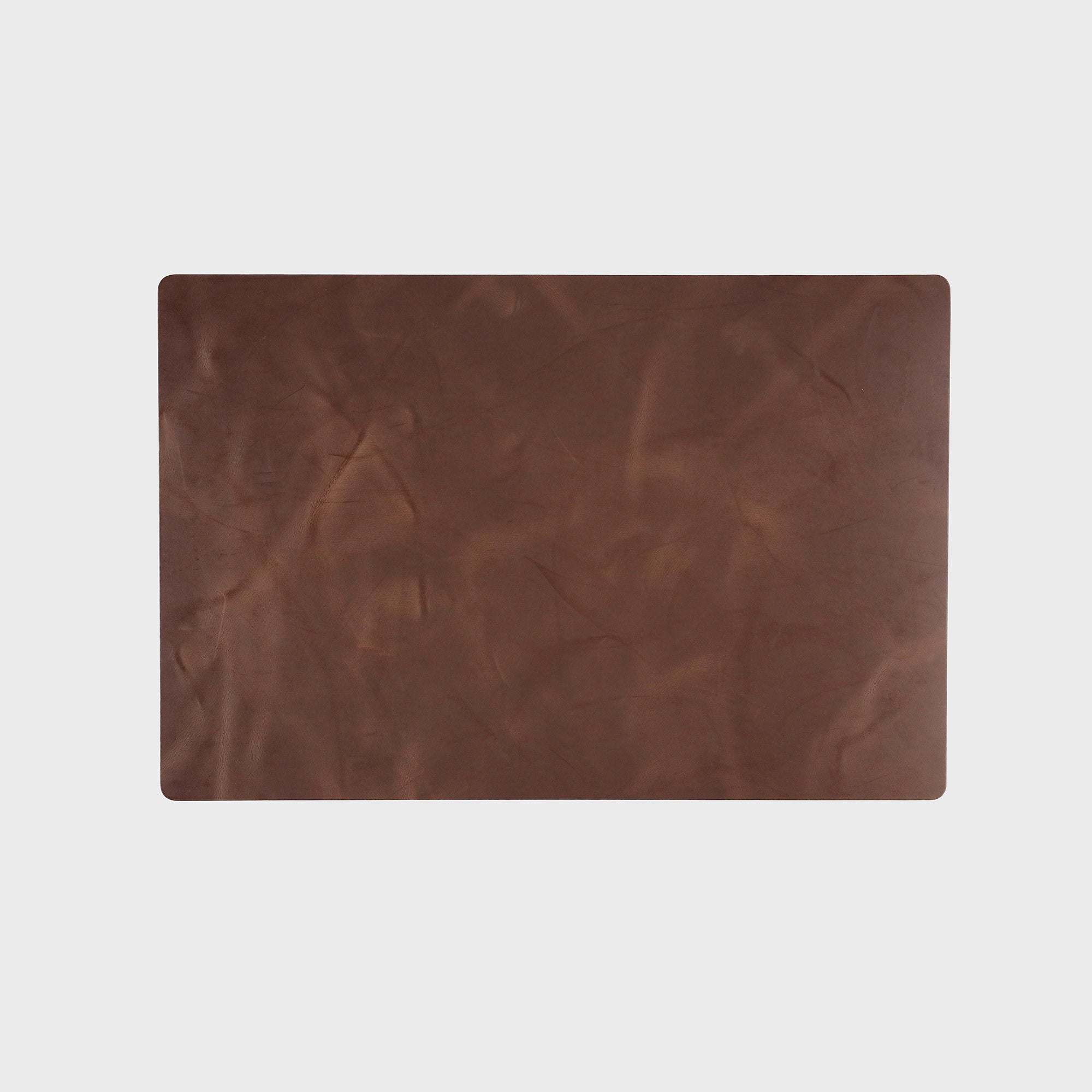 Leather Desk Mat - Oak Brown