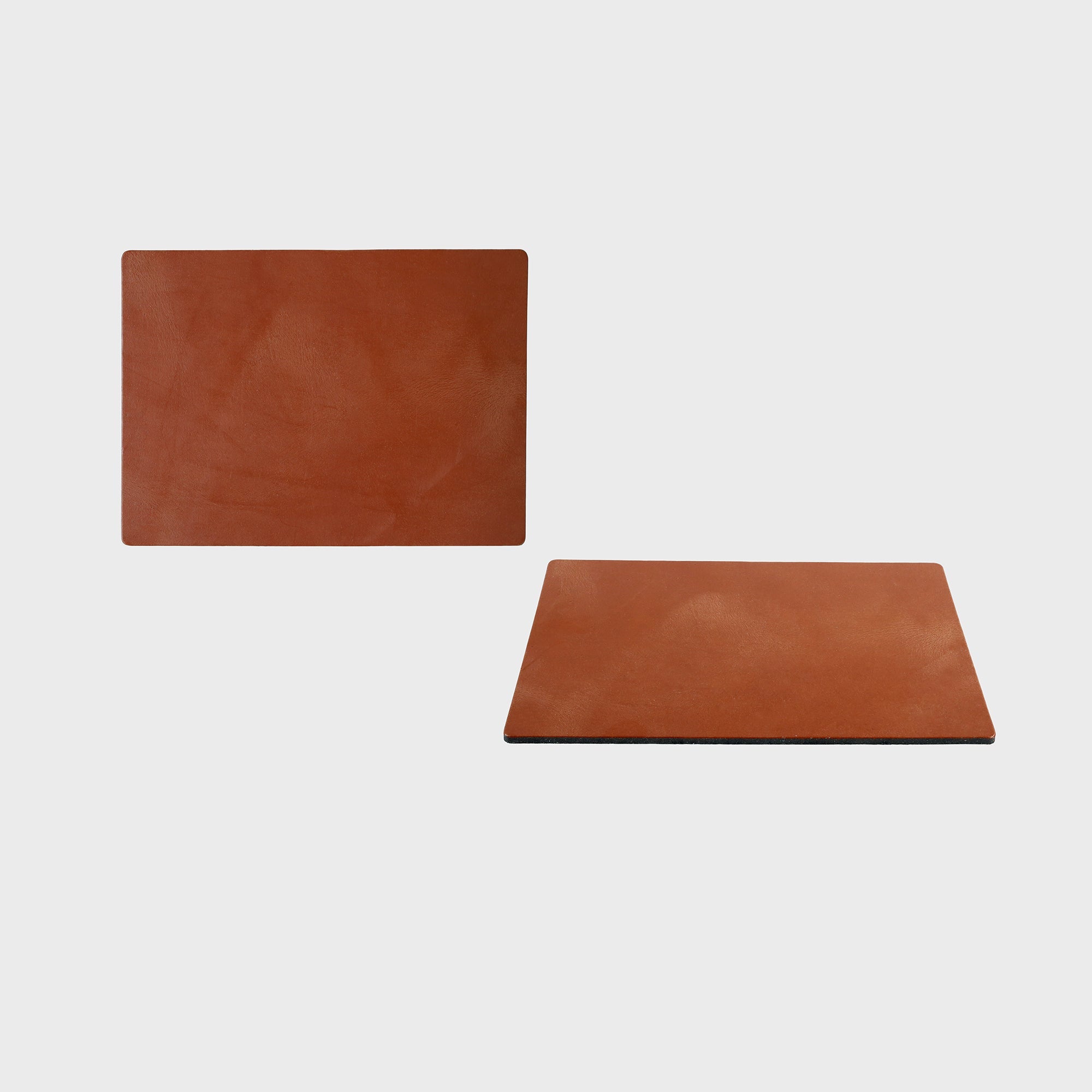 Recycled Leather Mini Mouse Mat - Tan
