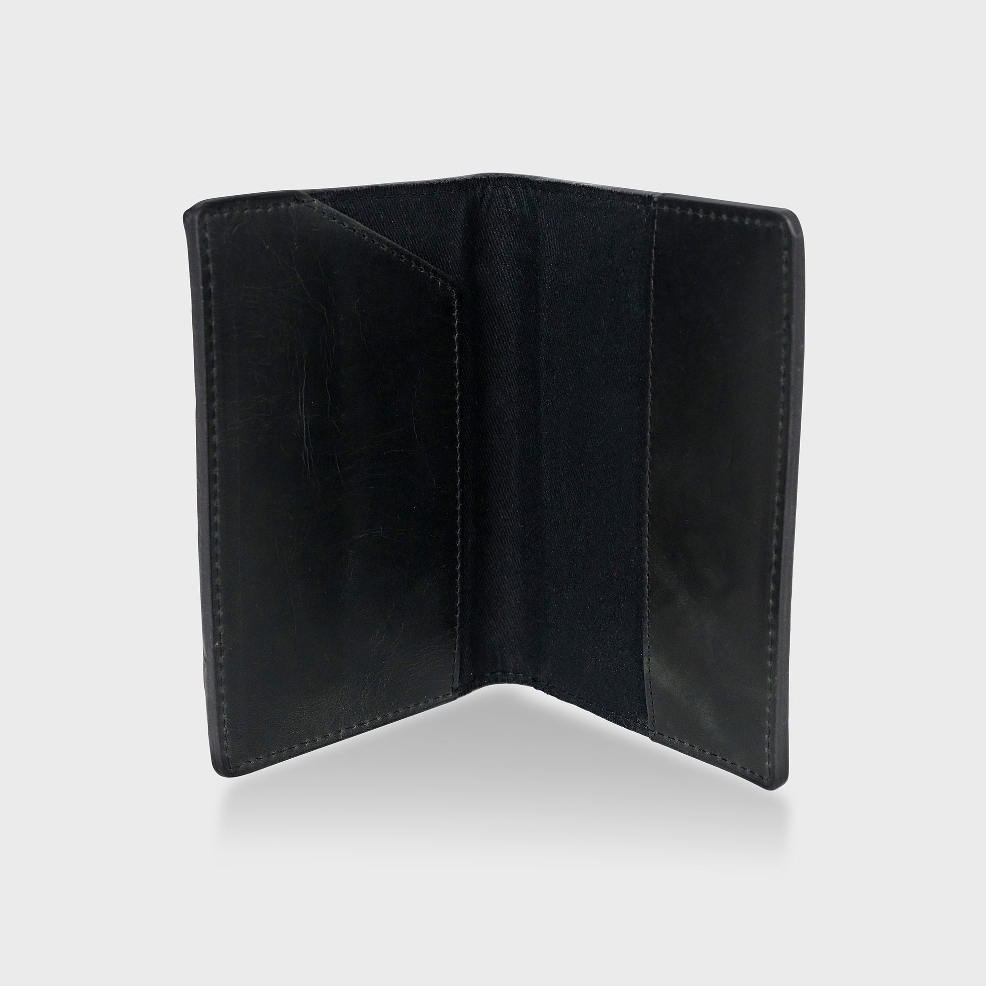 Leather Passport Cover - Black