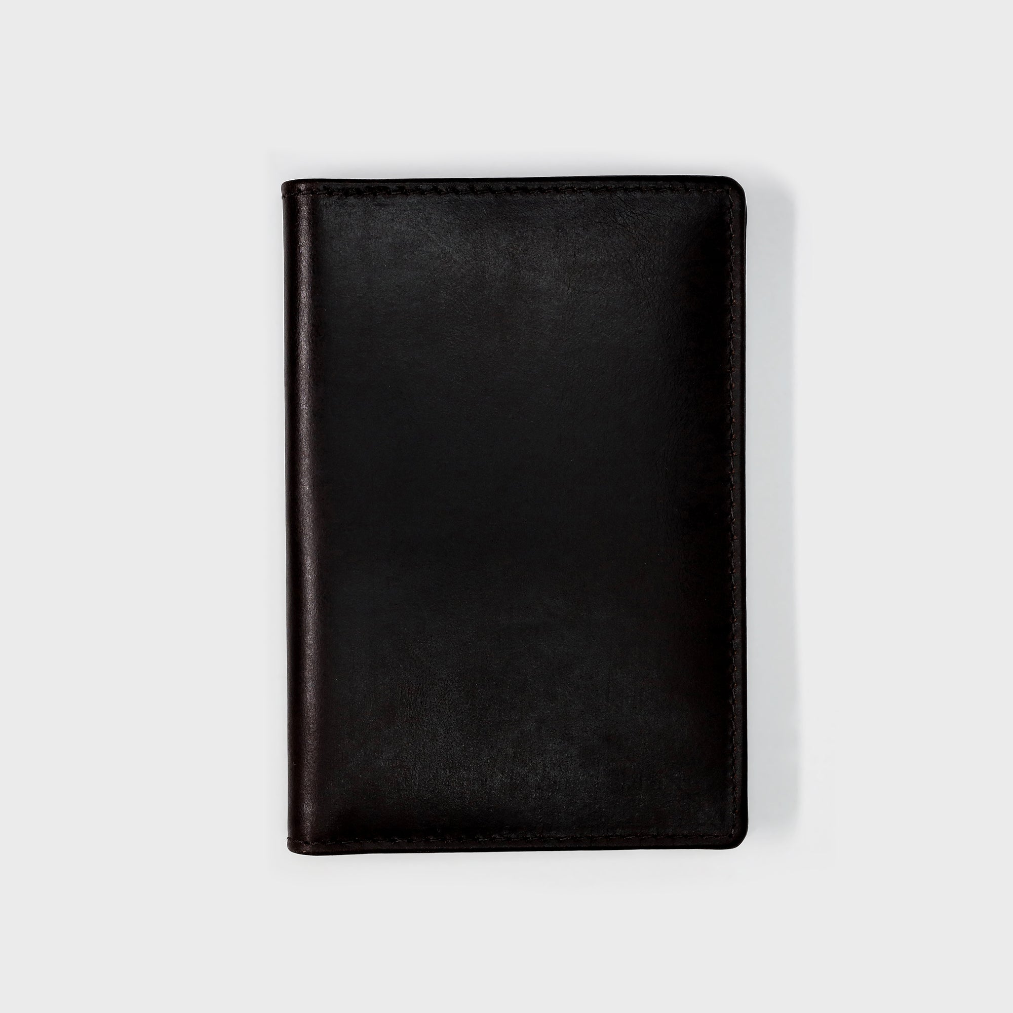 Leather Passport Cover - Brown