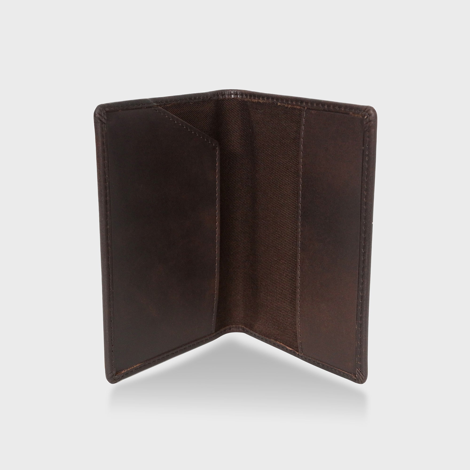 Leather Passport Cover - Brown