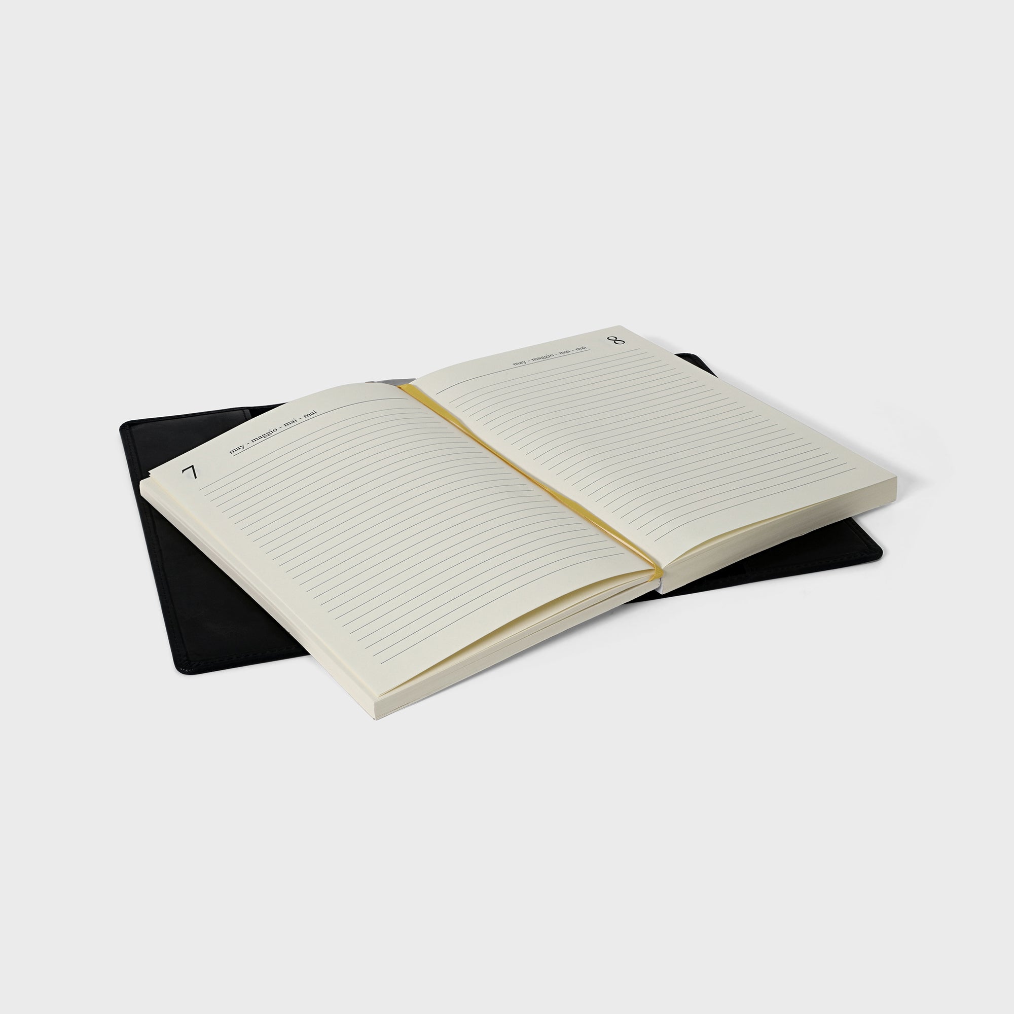 Leather Refillable Diary - Black