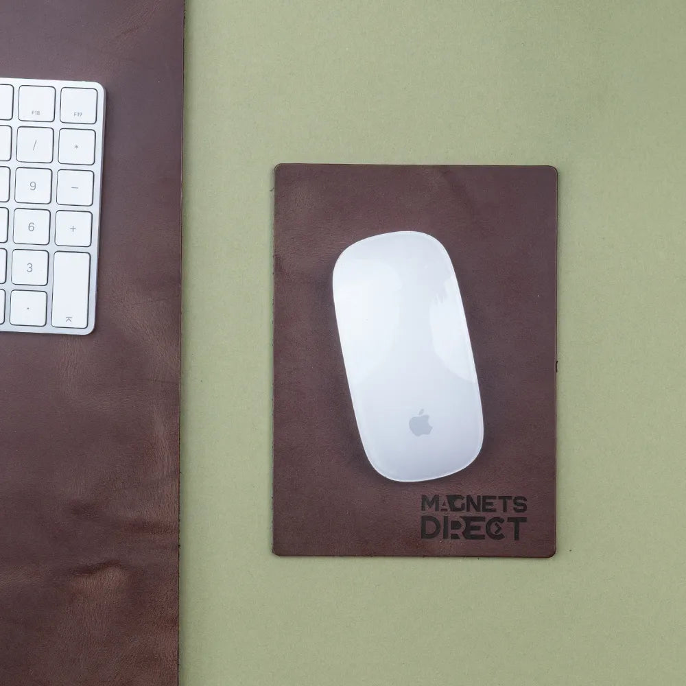 Recycled Leather Mini Mouse Mat - Oak