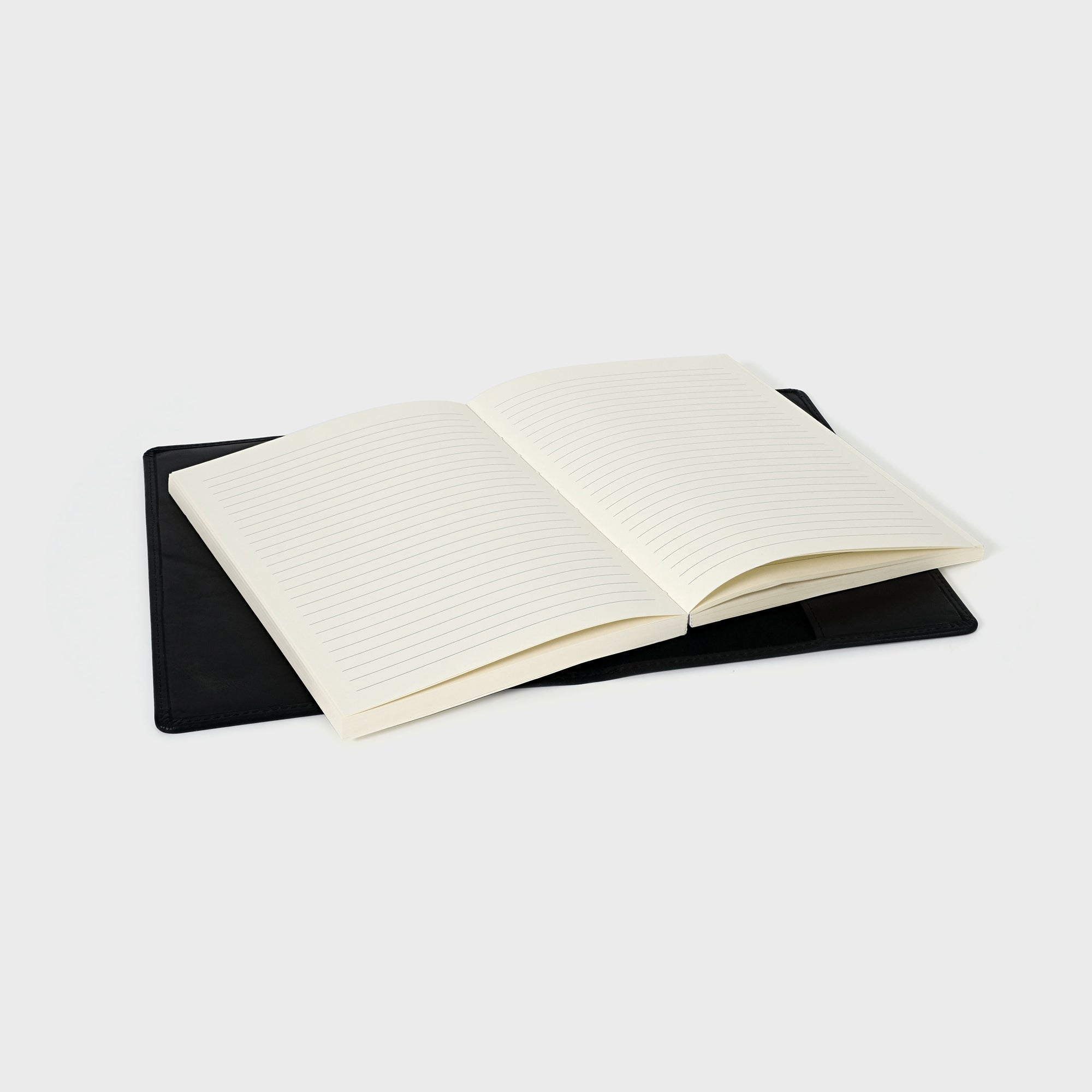 Refillable Leather Notebook - Black