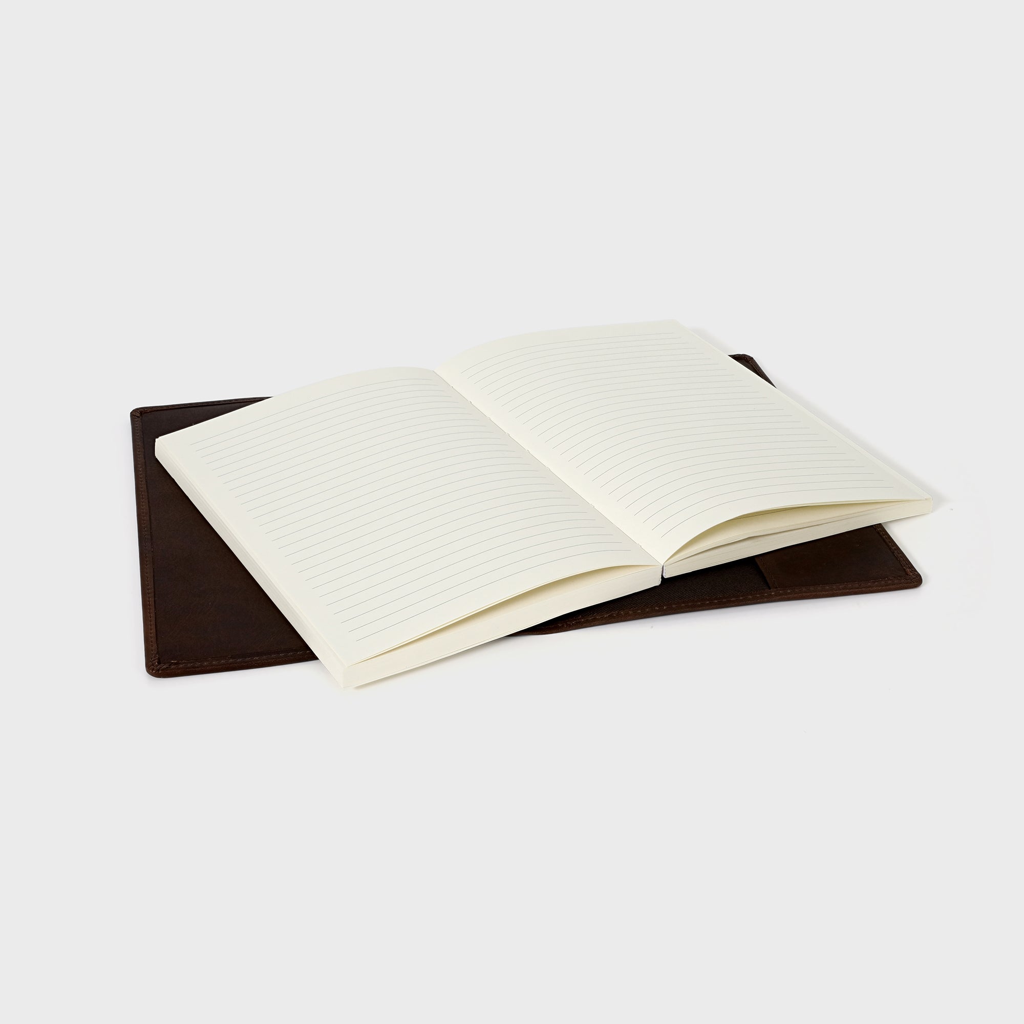 Refillable Leather Notebook - Brown