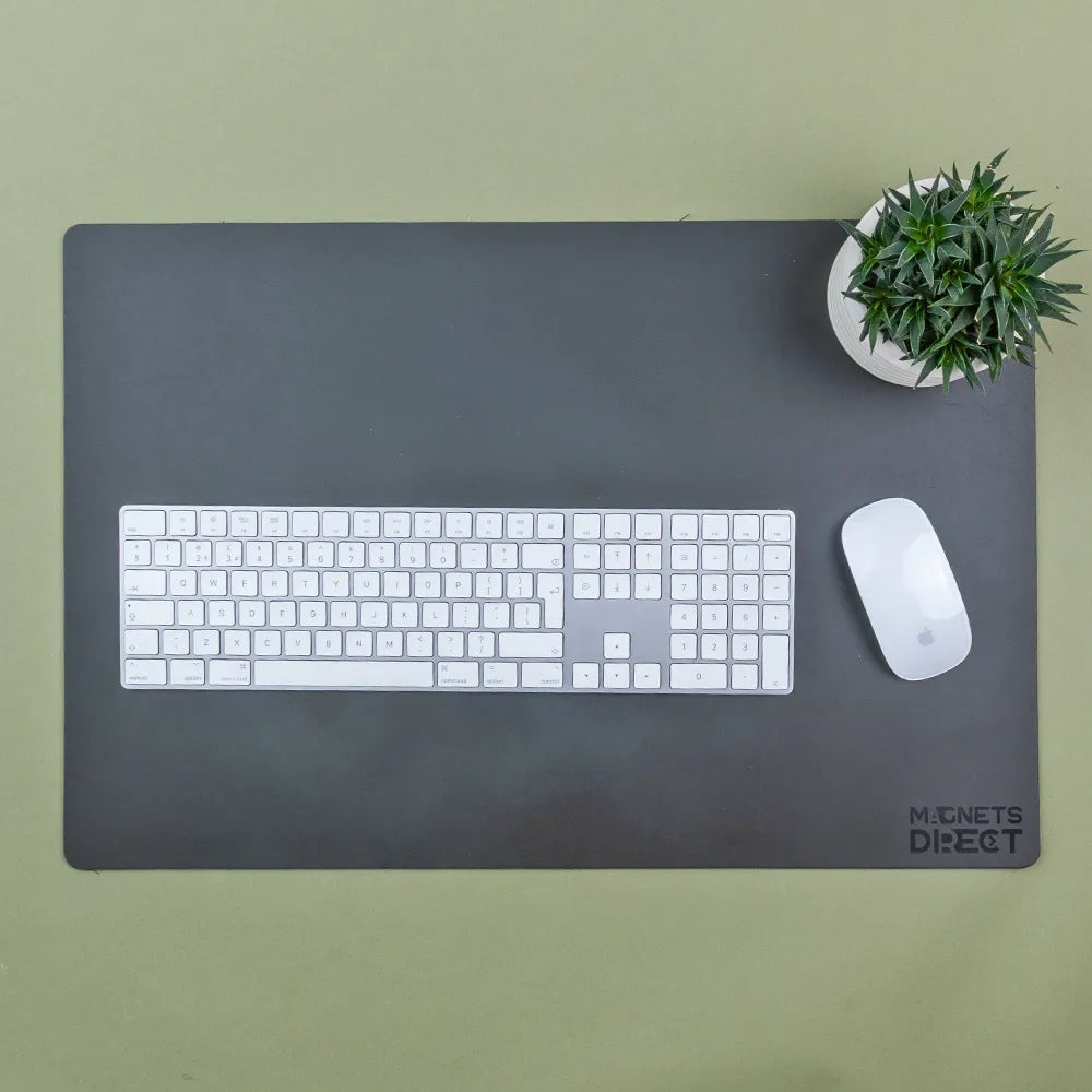 Leather Desk Mat - Grey