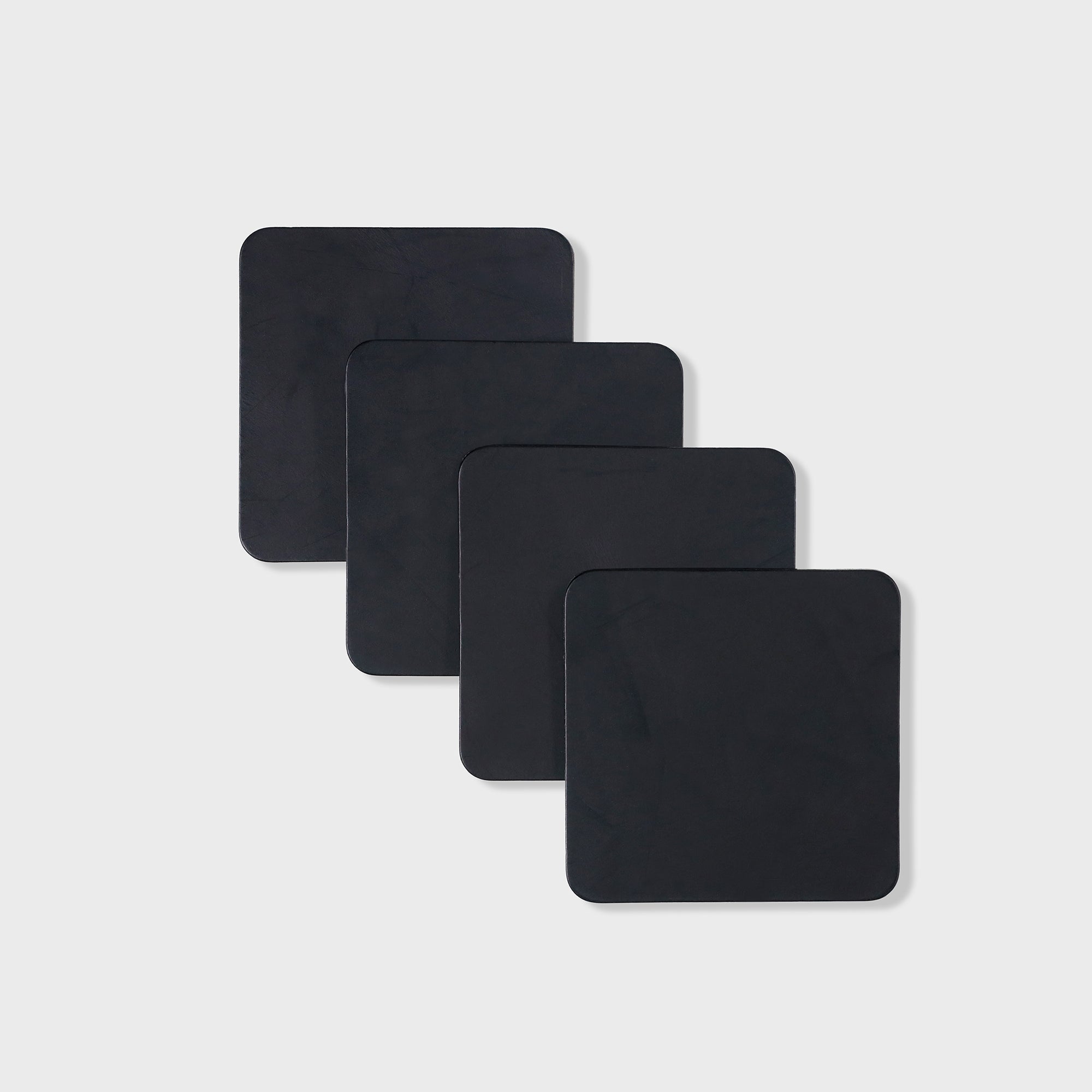 Leather Coasters - Black