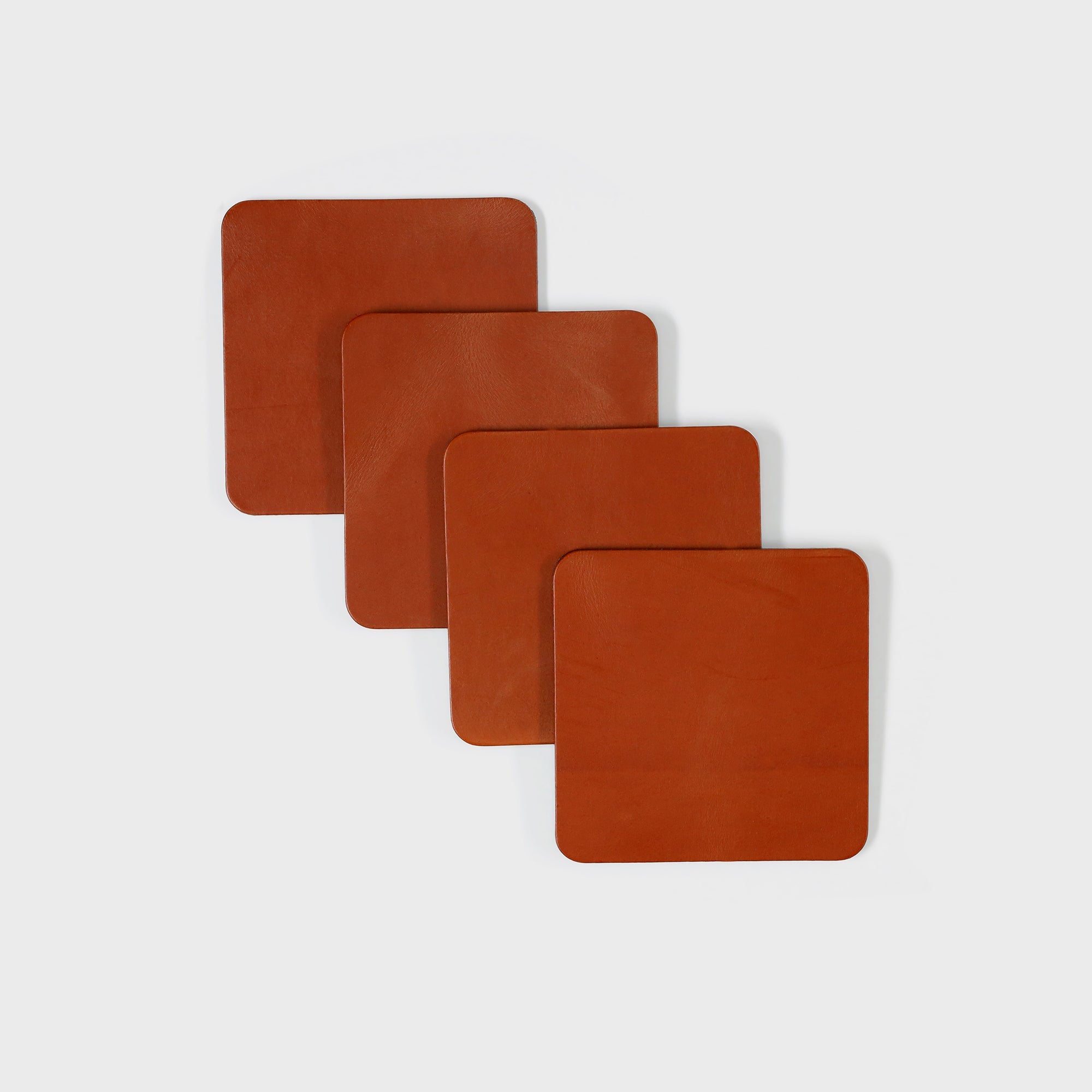 Leather Coasters - Tan