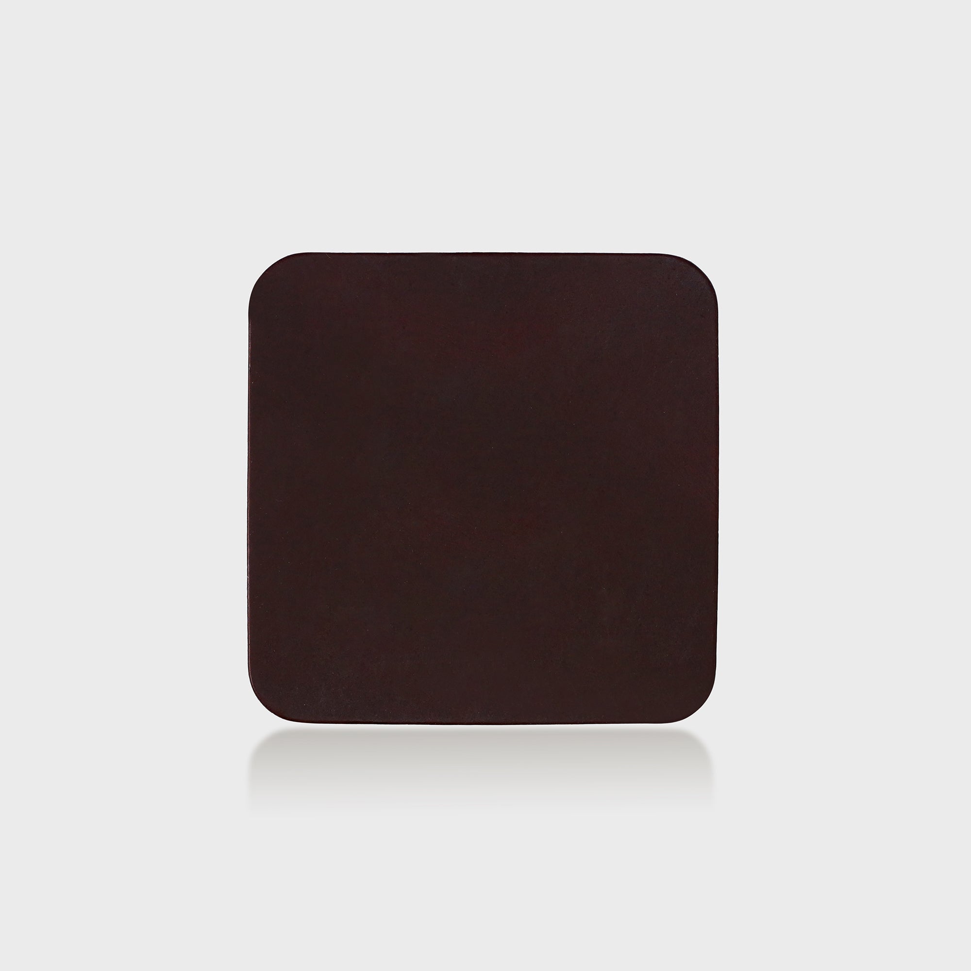 Leather Coasters - Burgundy