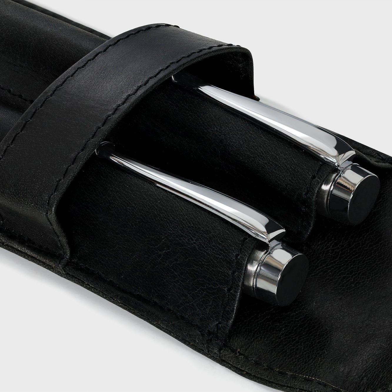 Pen and Pencil set with Leather Case - Black