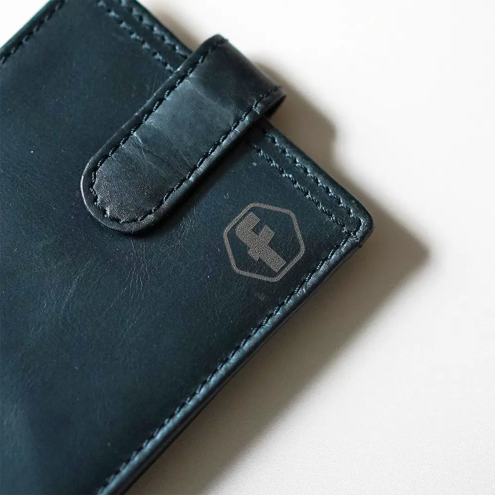 Leather BiFold Wallet - Black