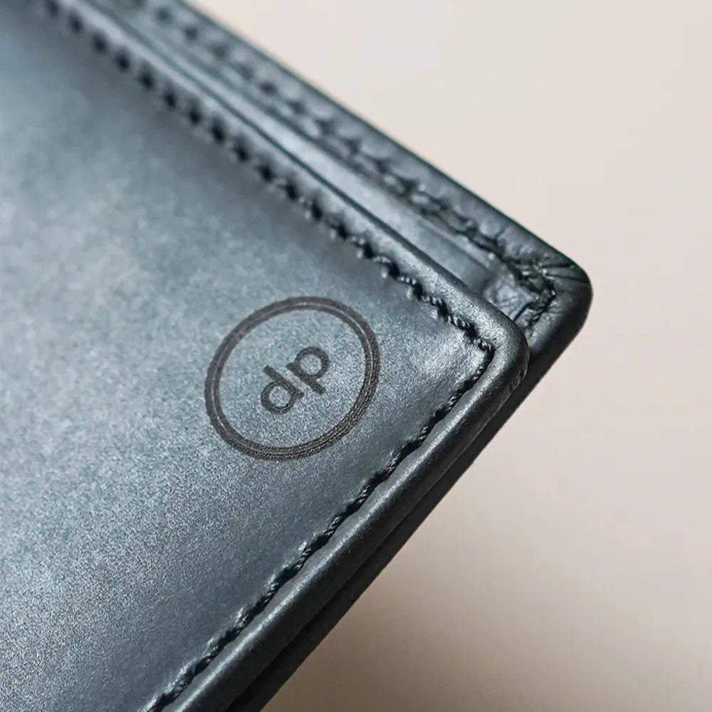 Leather Travel Wallet - Black