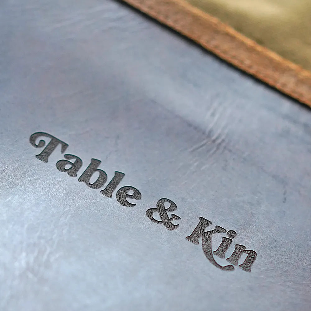Leather and Canvas Apron - Olive