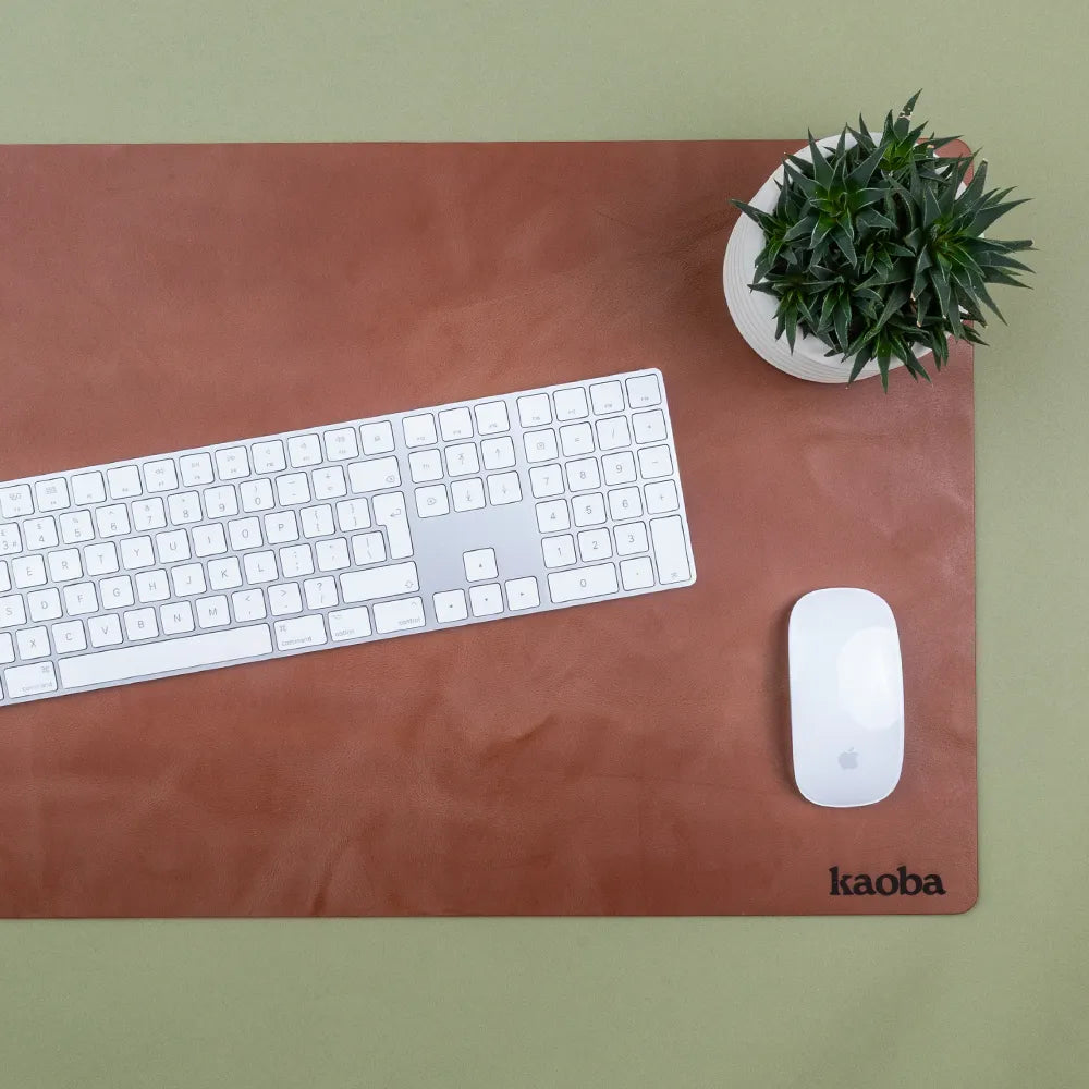 Leather Desk Mat -Tan